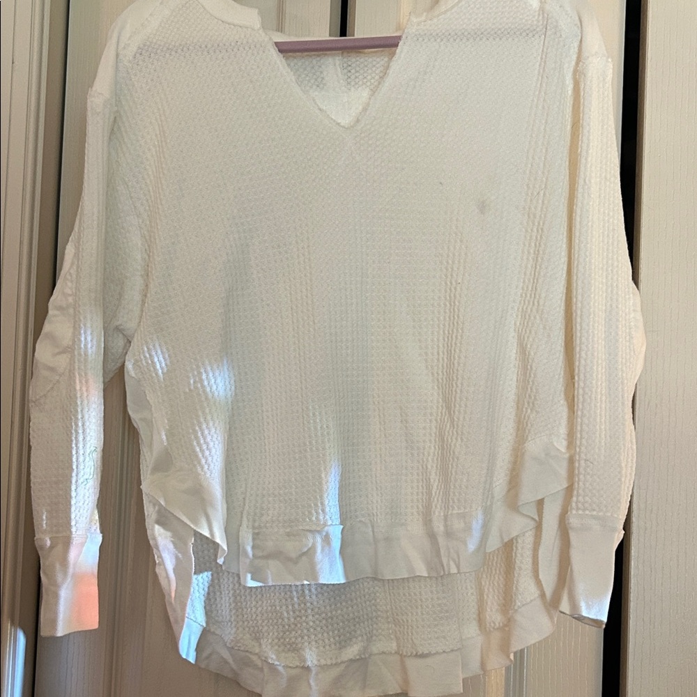 Women's White Long Sleeve Top